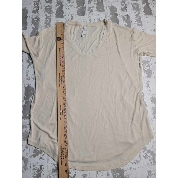 2702 Athleta Cloudlight Rib Stratus Lightweight Ivory LS Top Size Small - Picture 6 of 6